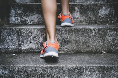 Person running outdoors